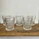 5 vintage whiskey glasses
