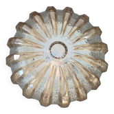 Ancien plafonnier verre fumé : vintage 1970