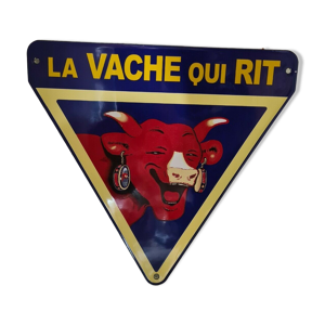 Plaque émaillée la vache qui