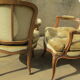 Pair of convertible armchairs, Louis XV style, Louis XV style