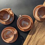 Set of cups and saucers ceramic