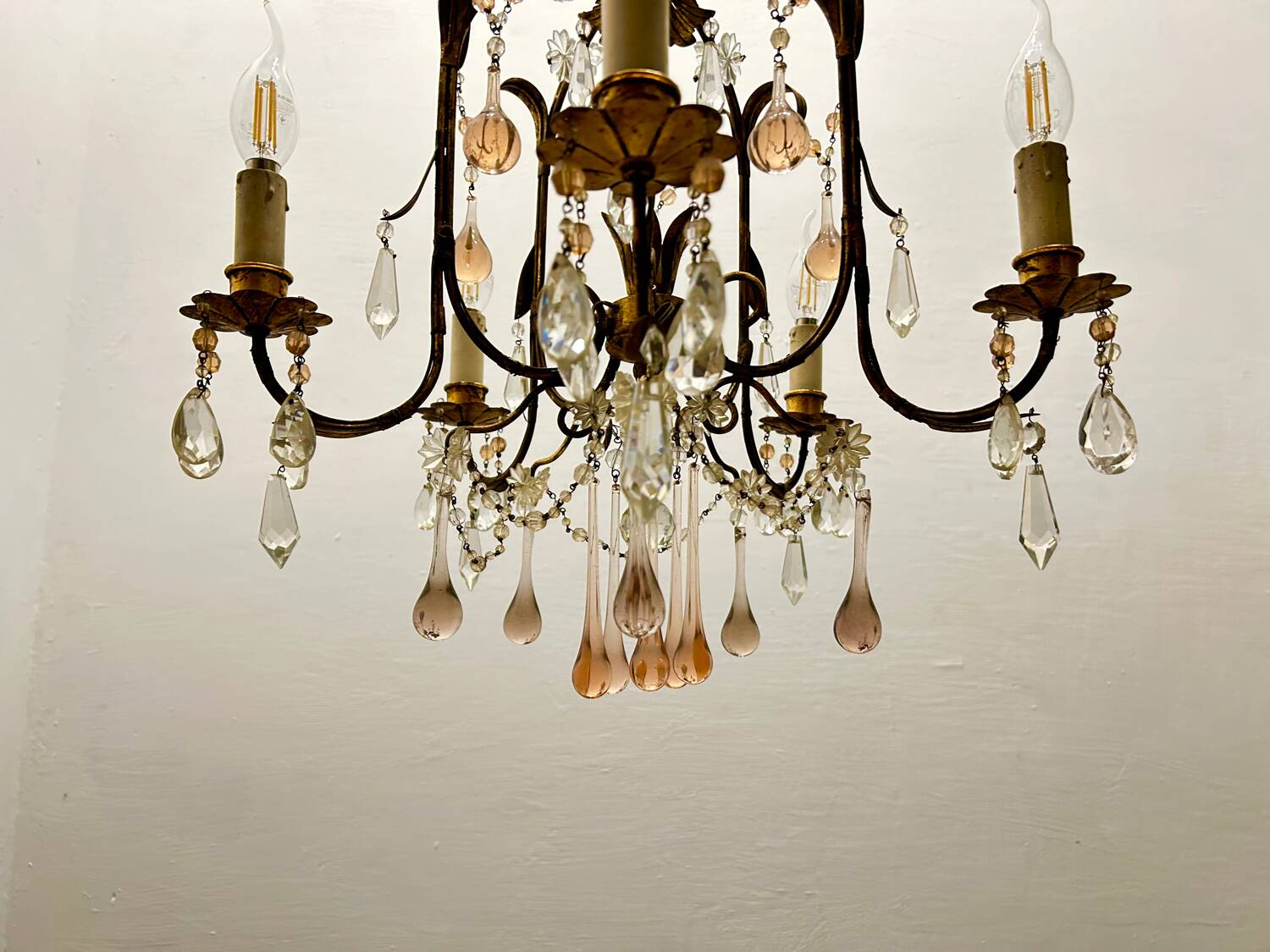 Florentine Murano Glass Drop Chandelier