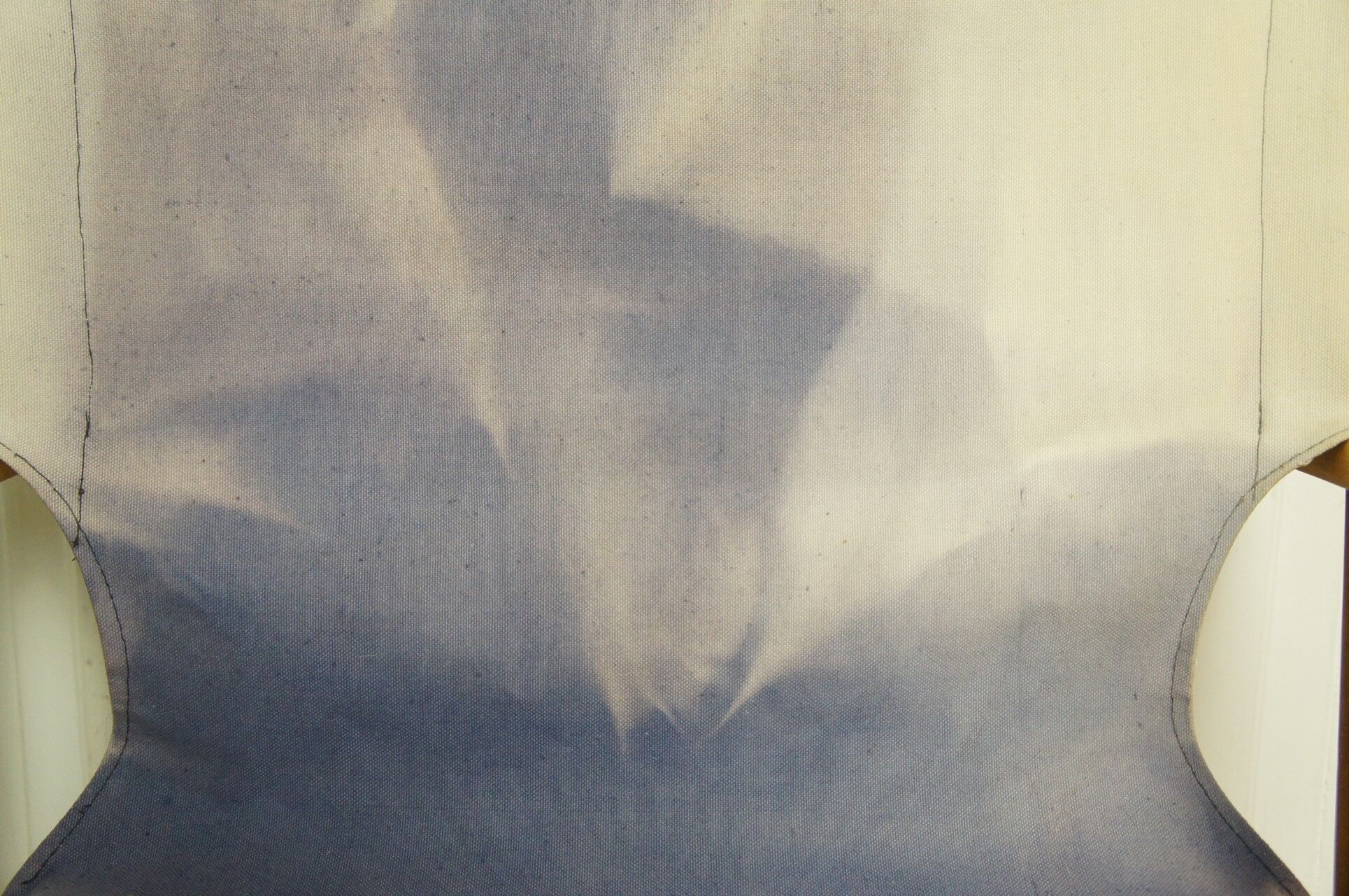 Denim folding chair, vintage director-style