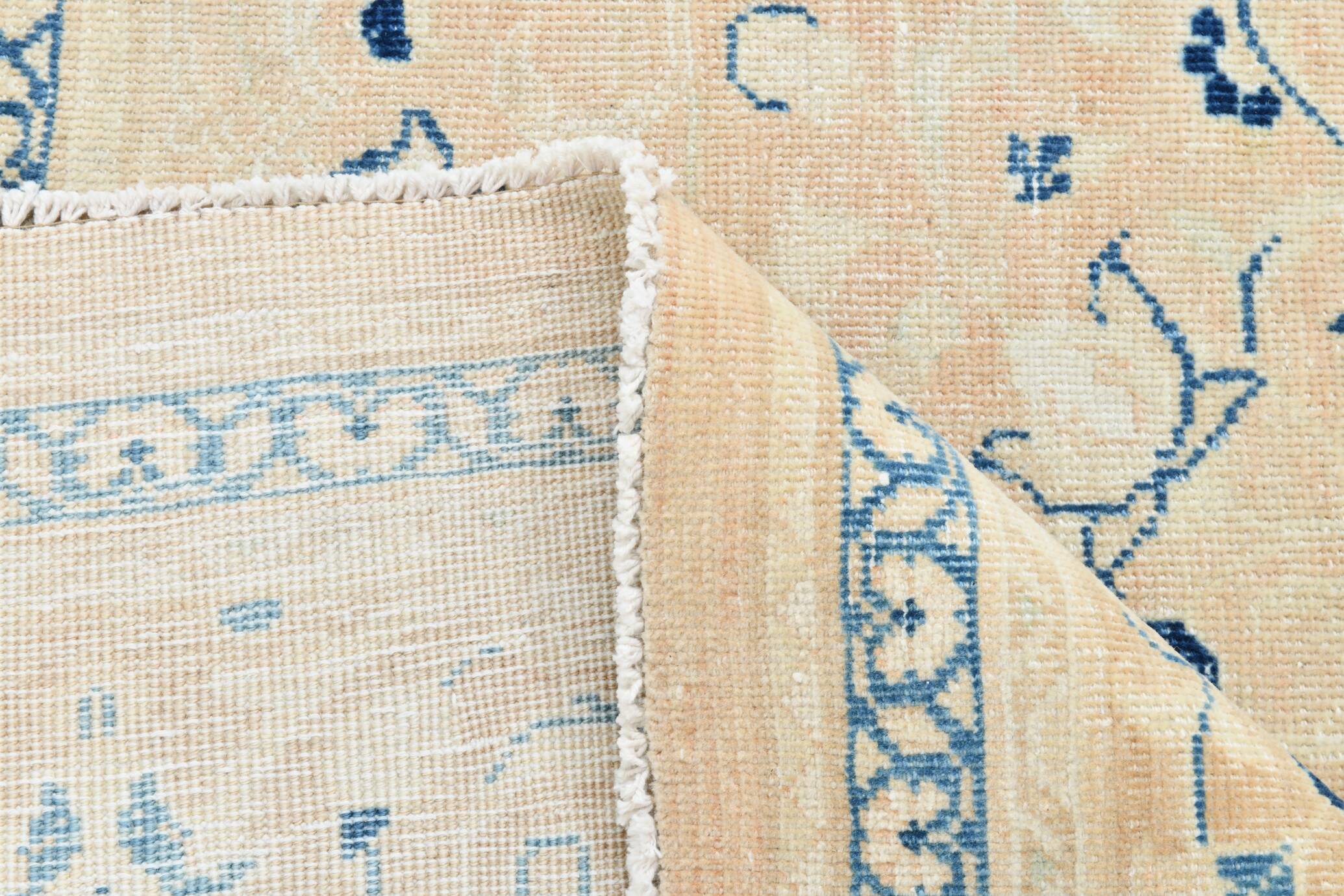 Grand Tapis Persan Ancien – Motifs Médaillon, Laine Nouée Main, 289x376 Cm