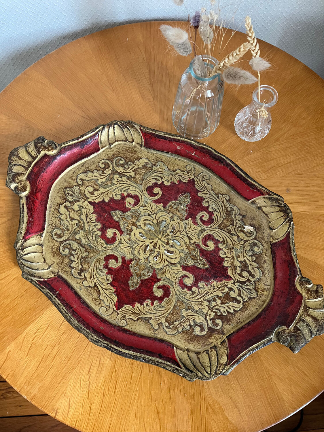 Ancient Florentine tray