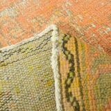 6x9 Shades Of Peach Orange Handmade Wool Oriental Turkish Rug, 180x286Cm