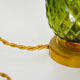 Pineapple lamp brass glass 60s