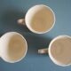 set of 6 Sarreguemines Agreste art table antique french cups plates