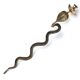 Large Brass Cobra Wall Candle Holder, 1970s