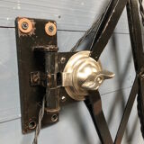 XL black scissor lamp from PeHaWe Leuchten Dresden, German 1940s