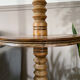 Vintage art deco floor lamp in turned wood