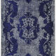 Hand-Knotted Vintage Turkish 1980s 183 cm x 279 cm Blue Rug