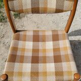 Set of 4 Scandinavian style chairs from the 70s