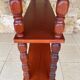 Vintage 5-tier turned wood shelf on legs.
