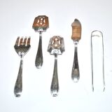 LCF vintage silverware design 1950s Le Couvert Français hors d'oeuvres service