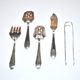 LCF vintage silverware design 1950s Le Couvert Français hors d'oeuvres service