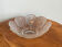Crystal glass serving bowl