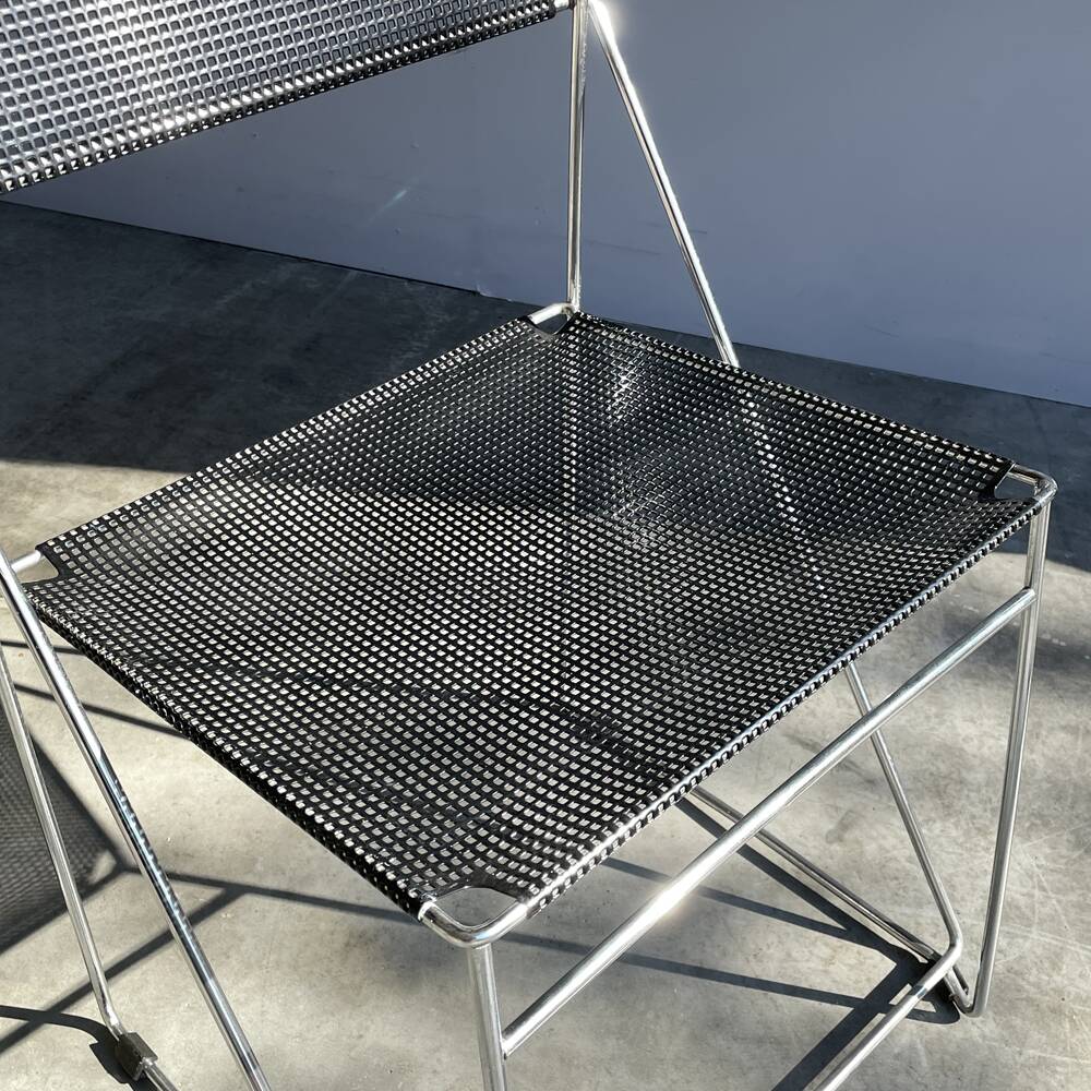 HYBODAN AS / chaises empilables vintage Nuova X-line / Niels Jørgen Haugesen