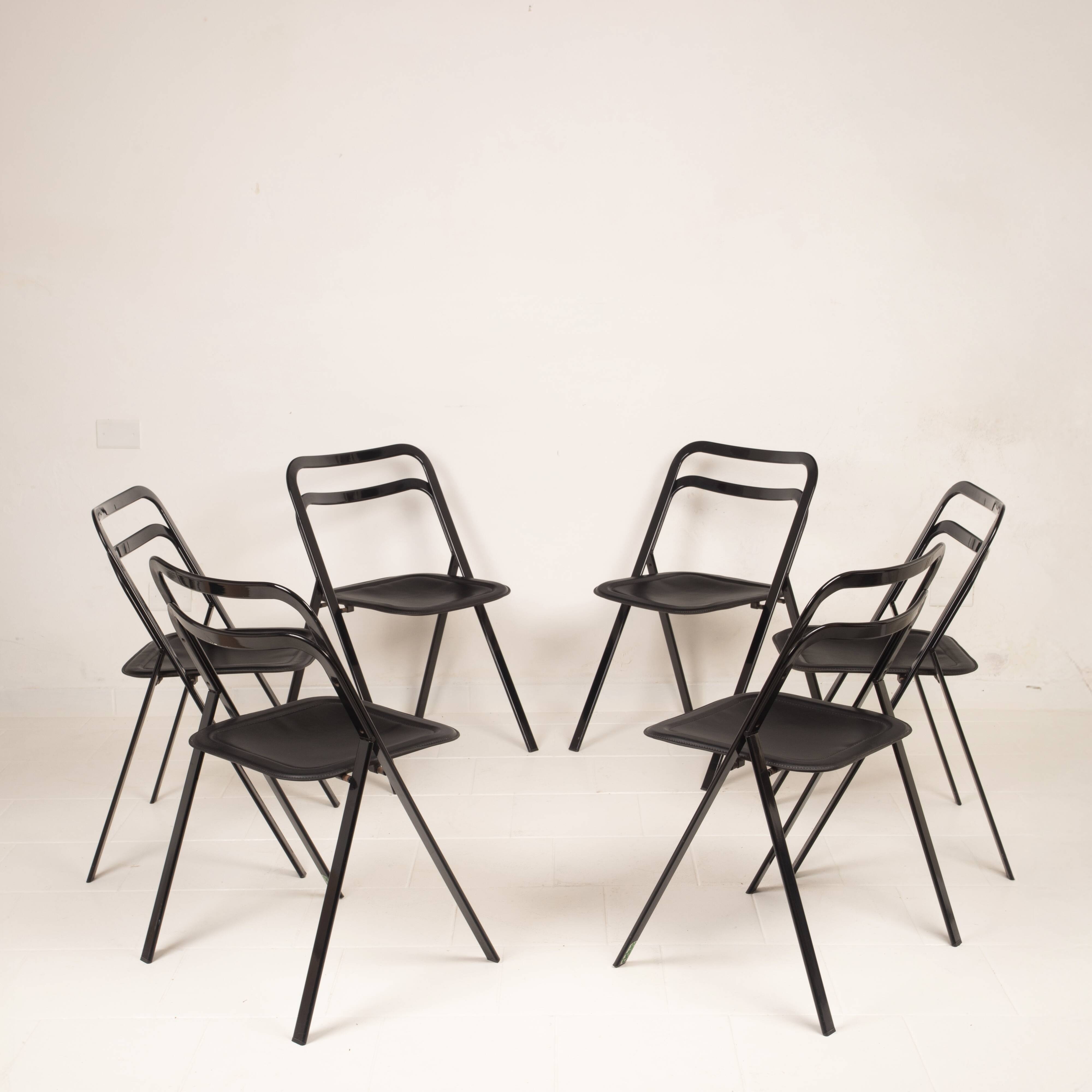Chaises pliantes Clio par Giorgio Cattelan pour Cidue
