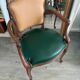 Pair of newly upholstered cabriolet armchairs