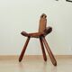 Chaise brutaliste tripode début XXeme