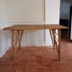 Vintage rattan dining table