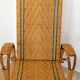 Chaise longue en osier années 30