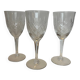 3 cut crystal stemware