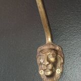 Set of 5 antique "Lion Head" coat hooks.