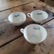 3 Bavaria Winterling porcelain cups – 1950s pink and green decor