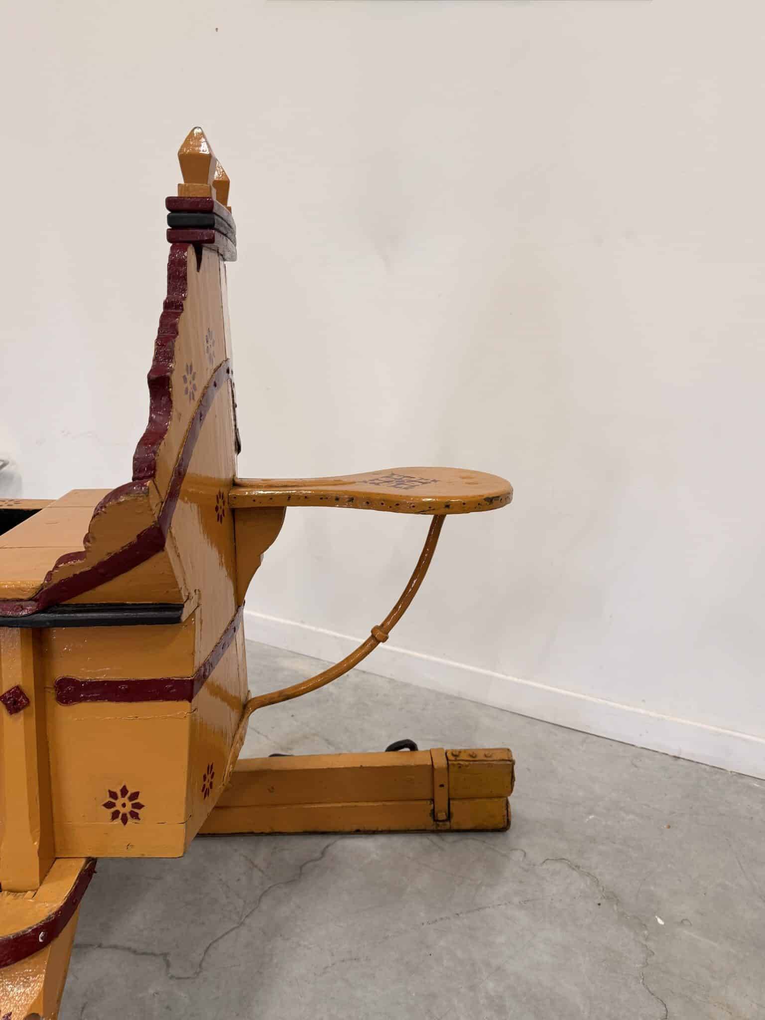 Old wooden sleigh – called "Troika"