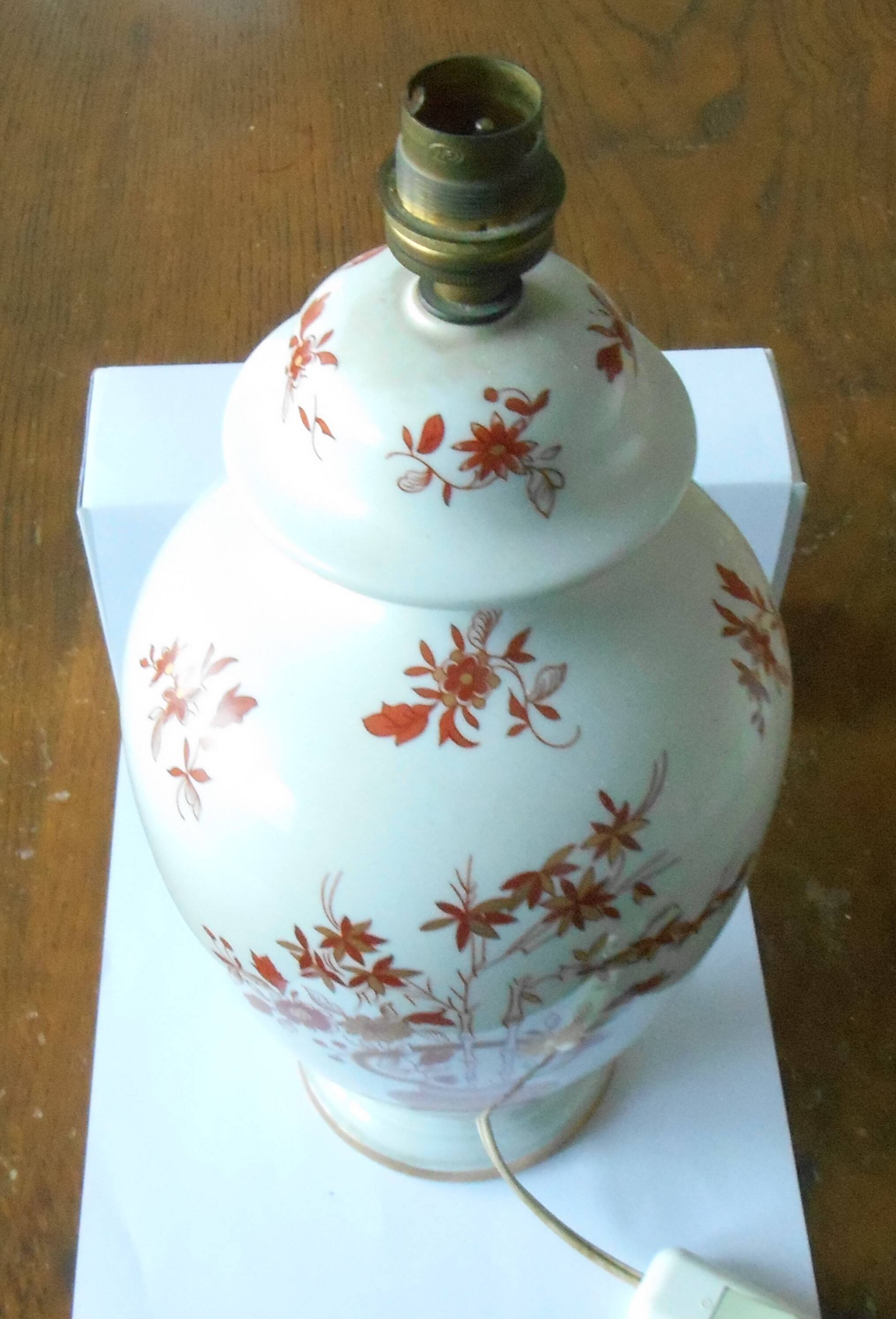 Paris porcelain lamp