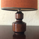 Table lamp wood and jute