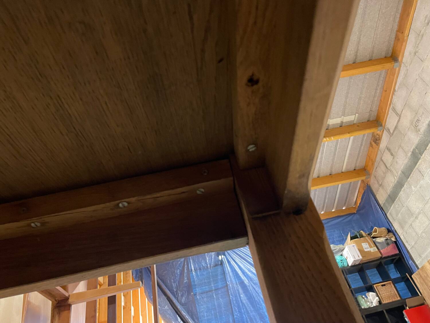 Solid oak farmhouse table