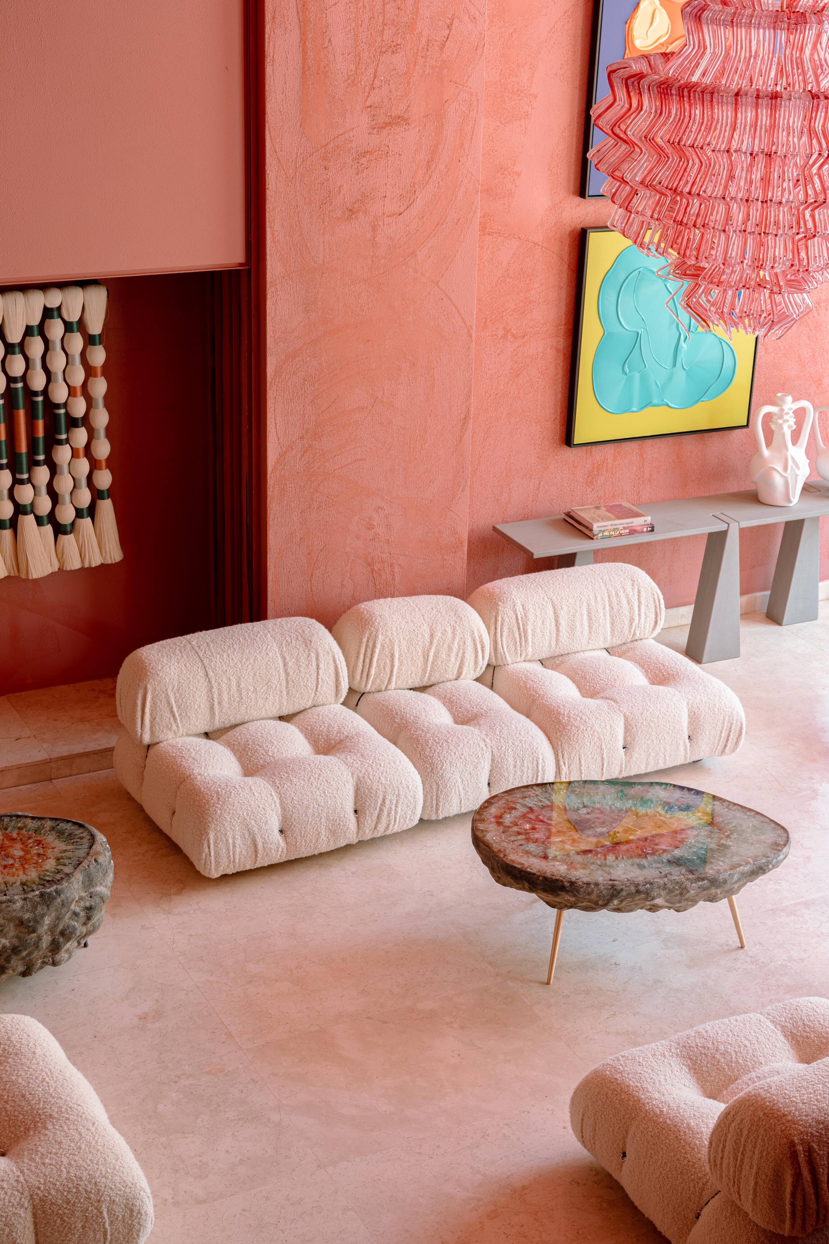 Arty Coffee Table by Von Pelt Atelier Handmade with Rare Geode Shape