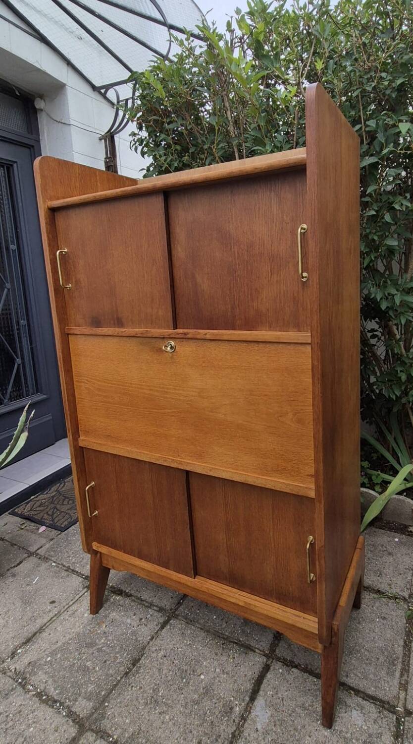 Oak secretary desk, 1960