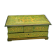 Marquetry jewellery box with foliage decoration