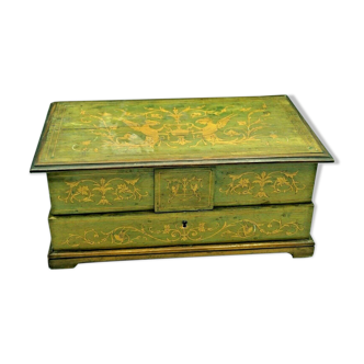 Coffret à bijoux marqueterie à décor de rinceaux