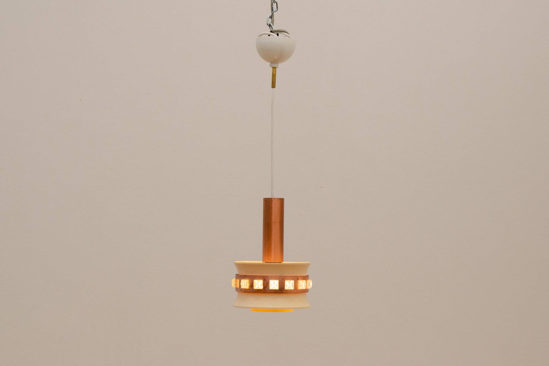 Mid century hanging lamp, Czechoslovakia, 1970´s