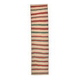 2x10 Red & Green Kilim Runner Rug, 79x323Cm