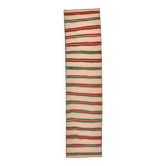 Tapis Kilim rouge et vert 2x10, 79x323 cm