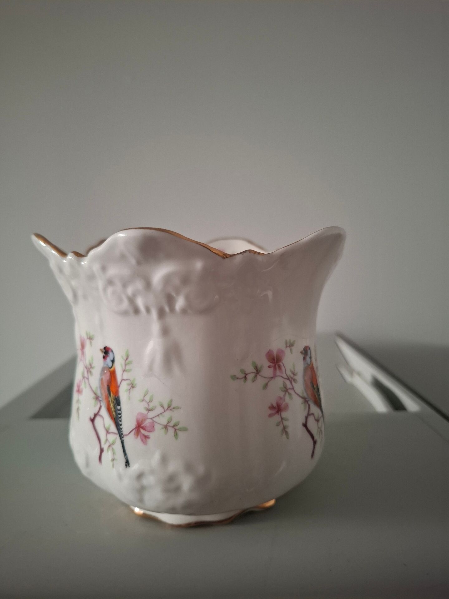 Old porcelain cache pot or trinket dish