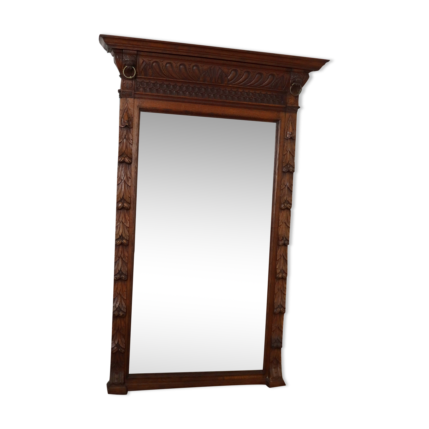 Antique oak mirror 170x112cm