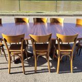 Vintage Baumann Scandinavian oval table - 1960s