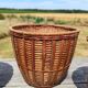 Lot de 4 cache pots en rotin vintage 
