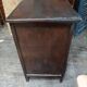 Solid wood chest of drawers with 3 patinated varnished drawers