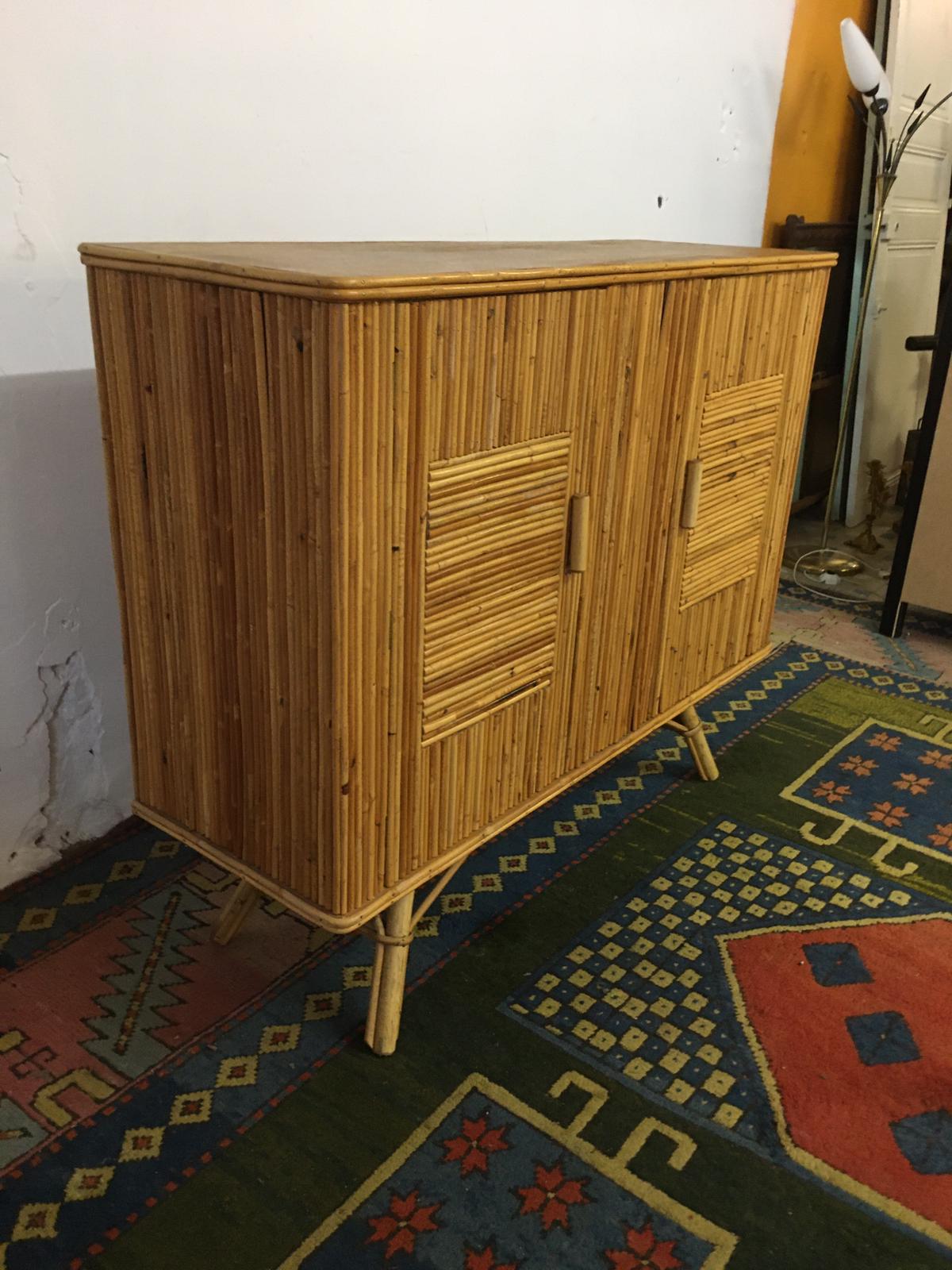 Bamboo buffet 2 doors