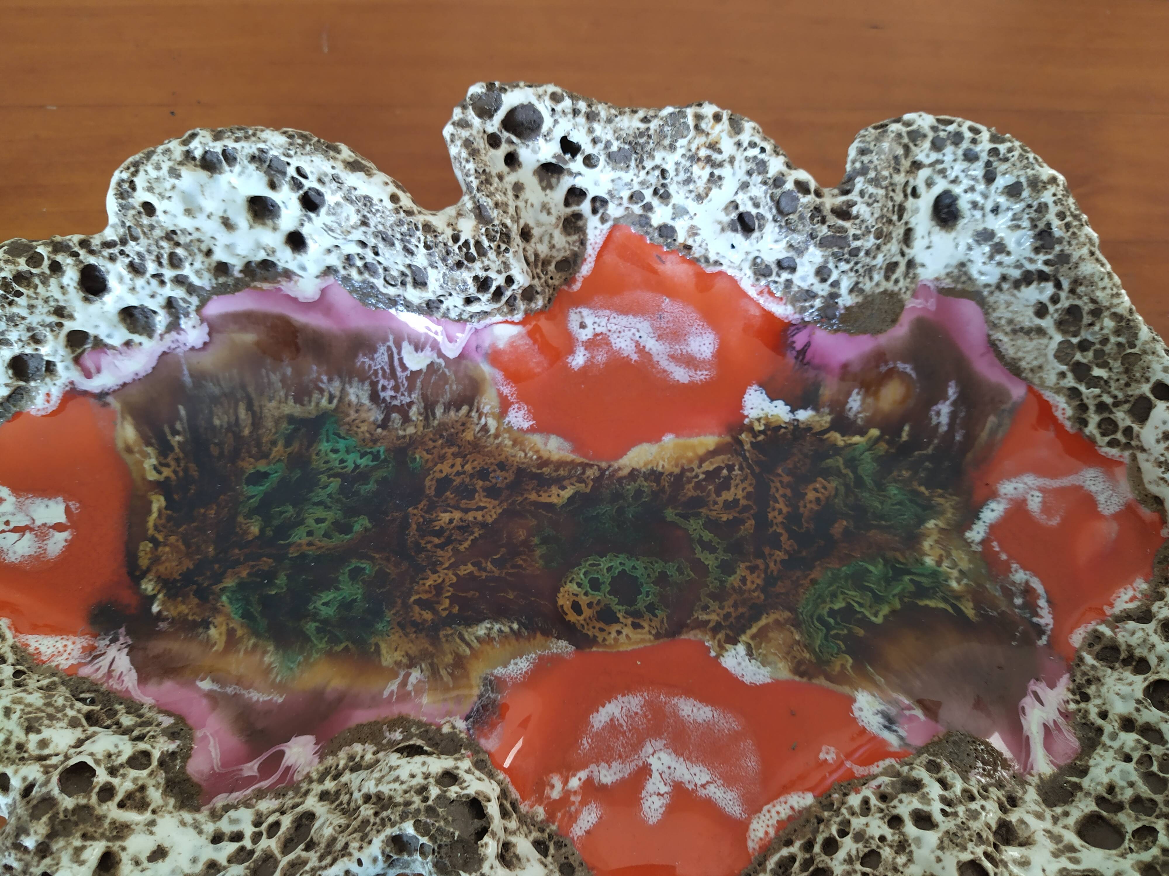 Vallauris enameled dish