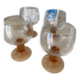 set of 4 new Luminarc stemmed glasses / Arques glassworks