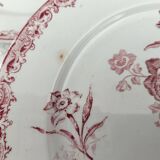 Lot de 5 assiettes plates début 20e Sarreguemines Modèle Fontanges